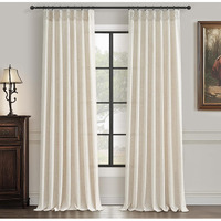 Pinch Pleated Linen Curtains 96 Inches Long For Living Room Bedroom  Light Filtering Boho Window Drape 96 Inch 2 Panels Burgs With Hooks&Rings 8Ft Cream Birch Sliding Glass Door Sheer Curtain Decor