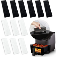 12 Pcs Charcoal And Oil Vapor Air Fryer Replacement Filters For 6Qt Instant Vortex Plus Air Fryer With Clearcook And Odorerase  Air Fryer Accessories Replacement Odor Erase Air Filters