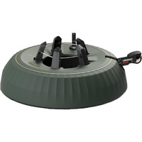 Krinner X-12 Deluxe Christmas Tree Stand  Green - Single Cable Operation  Holds Up To 12 Foot Holiday Trees - Foot Press For Easy Setup  Water Tank And Water Level Indicator