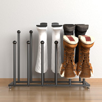 Sinkhanun Boot Rack Shoe Organizer - Stainless Steel Boot Organizer For Tall Boots  Rain Boot For Entryway  Closet Floor
