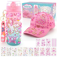 Valentines Day Gifts Gifts For Kids  Decorate Your Own Water Bottle And Baseball Cap  Birthday Gifts For Girls Ages 4-6  Fun Arts And Crafts Kit For Kids 6-8  Diy Easter Gifts Toy For Girls 5 6 7 8 9