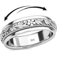 Shop Lc Delivering Joy Promise Rings For Women In 925 Sterling Silver Spinning Ring Anxiety Fidget Platinum Plated Jewelry Valentines Day Gifts