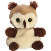 Aurora Adorable Palm Pals Barnie Owl Stuffed Animal - Pocket-Sized Play - Collectable Fun - Brown 5 Inches