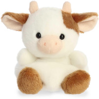 Aurora Adorable Palm Pals Caroline Brown Cow Stuffed Animal - Pocket-Sized Play - Collectable Fun - 5 Inches