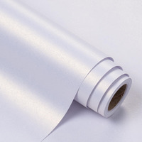 Wrapaholic White Matte Wedding Gift Wrapping Paper Solid Color Pearl Glossy Wrapping Paper - Perfect For Baby Shower Valentine's Day Birthday Diy Bouquet(17In X 32.8Ft Roll  46 Sq. Ft)