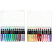 Kingart 583-24 Pastel Gel Stick Set  Artist Pigment Crayons  24 Unique Colors  Water Soluble  Creamy  And Odorless  Use On Paper  Wood  Canvas And More
