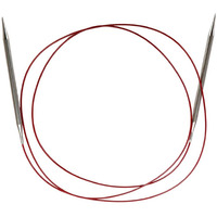 Chiaogoo Red Lace Circular 60"" (152Cm) Stainless Steel Knitting Needle; Size Us 0 (2Mm) 7060-0