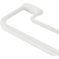 Mayrhyme Double Curtain Rods  Wrap Around Curtain Rod For Windows  Internal Splicing 1'' Front And 5/8'' Back Adjustable Curtain Rod With Aluminum Finials And Brackets (Matte White  28-165"")