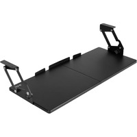 Vivo Large Under Desk 27 X 11 Inch Computer Keyboard And Mouse Tray With Swinging Height Adjustment  12 Settings  Platform Drawer For Typing  Black  Mount-Kb08S