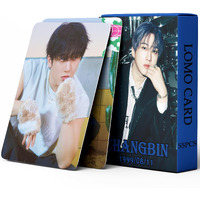 Stray Kids Photocards Kpop Stray Kids Ate Album Photocards 55Pcs Stray Kids Lomo Cards Ate Photo Cards Stray Kids Merch Felix Photocards Hyunjin Photocards (Changbin)