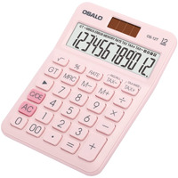 Pocket Small Size Desk Calculator  12 Digit Large Lcd Display  Basic Tax Function Handheld Desktop Calculator With Solar Battery Dual Power  Perfect For Office  School  Business Os-12T (Pink)