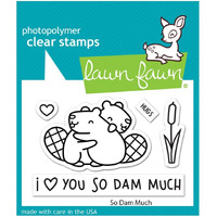 Lawn Fawn Dam Much Clear Stamps 3""X2""