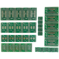 Cermant 35Pcs 7 Values Pcb Proto Boards Smd To Dip Adapter Plate Converter Sop Ssop Tssop Sop 8 Msop 10 Sop 14 Sop 16 Sop 20 Sop 24 Sop 28