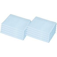 American Baby Company 10-Piece 100% Natural Cotton Percale Toddler Daycare/Pre-School Cot Sheet  Blue  23"" X 40""  Soft Breathable  For Boys And Girls