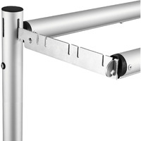 Hecis 9"" Double Crossbar Hanger Backdrop Hanger Crossbar Valance Hangers For Pipe And Drape Backdrop Stand Kit(9"" Hanger  2 Pack)