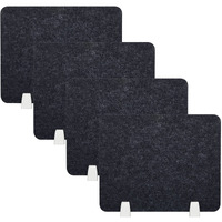4 Pcs Acoustic Desk Divider Desktop Privacy Panel 16 X 20 Inch For Desk Cubicle Office Separator Panel Sound Absorbing Noise Reducing Tabletop Divider For Visual Distractions