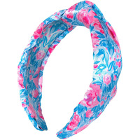 Lilly Pulitzer Colorful Knotted Headband  Slim Satin Headband  Cute Hair Accessories For Women And Girls  Lil Earned Stripes