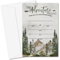 Yuansail Baby Shower Invitation Cards  Dinosaur Theme Fill In Invites Cards  25 Cards And Envelopes - (Bb016-Yaoqing)