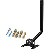 Yeceny Outdoor Antenna/Weather Station Adjustable Mounting Pole With Extension Universal Mount Brackets - Easy Installation  Solid Structure  Weather Proof (1"" Diameter 16.5"" Arm Length)