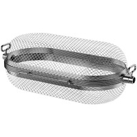 Ls'Babq Rotisserie Grill Basket For Napoleon Grill 64000 Bbq Accessories Fit Most Spit Rods Of Grills Rotisserie Stainless Steel