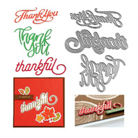 Thank You Alphabet Cutting Dies  3 Kinds Thank You Thanks Letters Thanksgiving Day Die Cuts Metal Embossing Stencils Template Mould For Card Scrapbooking And Diy Craft Album Paper Card Decor