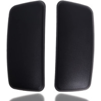 Arm Pads Caps Replacement  Chair Armrest Pads Compatible With Haworth Zody Office Chair 1 Pair (Black)