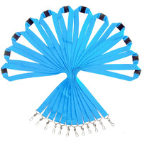 12 Pack Breakaway Lanyards Durable Neck Straps For Schools  Office  Cruise  Sky Blue