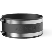 Ac Infinity Noise Reduction Clamp 6-Inch  Duct Coupler With Stainless Steel Clamps  Flexible Rubber Coupling For Inline Fans And Carbon Filters In Growing And Hvac