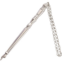 Torah Book Pointer Yad Hand Pointer Silver Finish Great Bar Bat Mitzvah Gift With A 20Cm Bead Charm (17 Cm Silver In Gift Box)