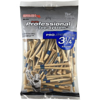 Pride Professional Tee System Prolength Plus Tee  3-1/4-Inch  75 Count Bag (Blue On Natural)