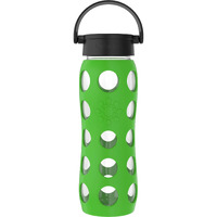 Lifefactory 22-Ounce Bpa-Free Glass Water Bottle With Classic Cap And Protective Silicone Sleeve  Moss