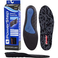 Powerstep Unisex-Adult Comfortlast Insole  Black/Red  Men's 7-8.5 / Women's 9-10.5