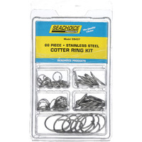 Seachoice Stainless Steel Cotter Ring Kit  66 Piece  All Popular Sizes