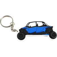 Utvdistribution Rzr Keychain Xp 1000 900 800 4 Seat Hand Drawn Design-Fba (Electric Blue)