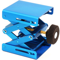 Maccx Lab Support Jack  Blue Color  Aluminum Table  Dim Of Platform 3.15 ""X3 ""  Max. Height Up To 5.5 ""  Lsj080-001