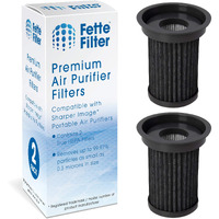 Fette Filter - True Hepa Filter Replacement Compatible With Sharper Image Usb Powered Portable Air Purifier (2 Qty)