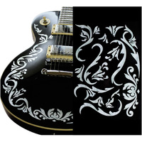 Jockomo Cowboy Fancy Vine Wt Guitar Bass Inlay Sticker
