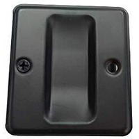 Qcaa Solid Brass Sliding Pocket Passage Door Pull  Matte Black  Made In Taiwan  1 Pack
