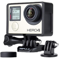 Gepuly Frame Mount Protective Housing Case With Bracket Accessories And Lens Cap For Gopro Hero 3  Hero3+  Hero 4 Black Silver Cameras