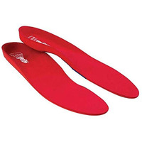 Vasyli Custom Full Length Insoles  Red  Large  Heel Grid Reduces Slippage  Firm Density  Biomechanical Control  Fast & Effective Pain Relief  Treats Pronation  Built-In Rearfoot Varus Angle