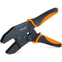 Wirefy Crimping Tool 8.7"" For Quick Change Crimping Dies - Ratcheting Wire Crimper - Crimping Pliers - Terminal Crimp Tool - 26-8 Awg (Crimping Dies Sold Separately)