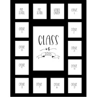 Rrd Class Of 2035 Photo Mat (11  X 14 ) - Photo Collage Picture Frames Mat For School Pictures - School Picture Frame Pre-K To 12 Mat - No Frame Black Photo Mat From Pre-K To Graduation