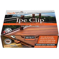 Deckwise (Black) Ipe Clip Extreme S Hidden Deck Fasteners  5/32"" Gap  Stainless Steel Black #8X2"" Trim-Head Screws For 100 Sq.Ft. Of Ad And Kd Hardwood  Thermal Or Composite Decks (175 Ct. Kit)
