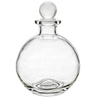Nakpunar Spherical Clear Glass Bottle With Glass Bottle Stopper