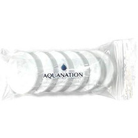 Aquanation 53Mm Threaded/Screw-On Caps Lids For 3 And 5 Gallon Drinking Water Bottles Jugs Serum Jars Glass Containers (6 Pack) White