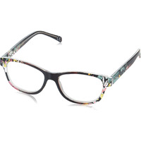 Sofia Vergara X Foster Grant Women's Linda Reading Glasses Square  Crystal Berry Floral  52 Mm + 2.5
