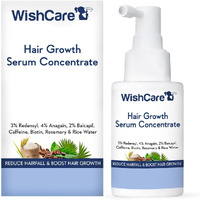Wishcare Hair Growth Serum Concentrate - Rosemary  3% Redensyl  4% Anagain  2% Baicapil  Caffeine  Biotin  Plant Keratin & Rice Water