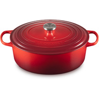 Le Creuset Enameled Cast Iron Signature Oval Dutch Oven  8 Qt.  Cerise