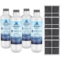 Marriotto Water Filter Lt1000Pc Replacement For Refrigerator  Compatible With Lt1000Pc/Pcs  Lt1000Pc  Lt-1000Pc  Mdj64844601  Adq747935 Adq74793504 Water Filter (4+4)