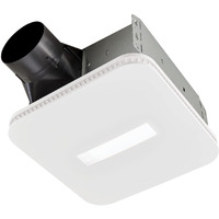 Broan-Nutone Ae110Lk Ventilation Fan With Led Cleancover And Roomside Installation  Energy Star Certified  110 Cfm  1.0 Sones  White